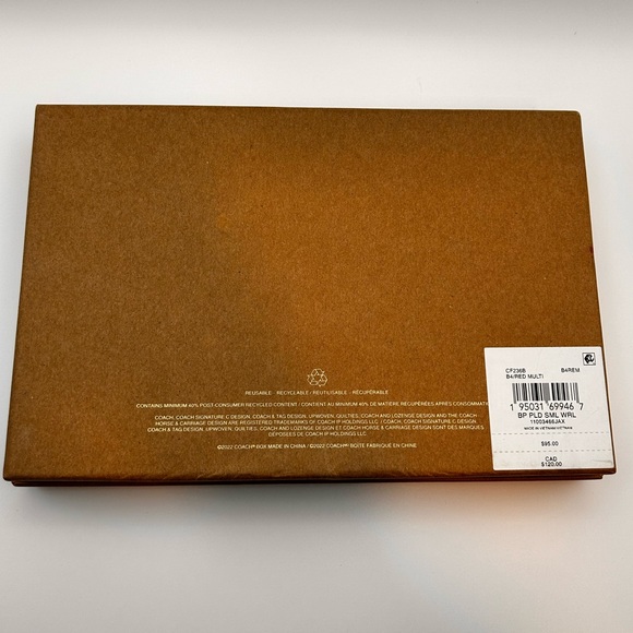 COACH | NWT in Box Large Red Plaid Wristlet - Picture 9 of 9